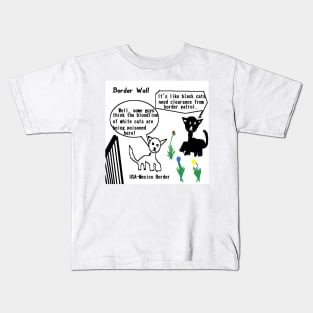 Border Wall Illustration on White Background Kids T-Shirt